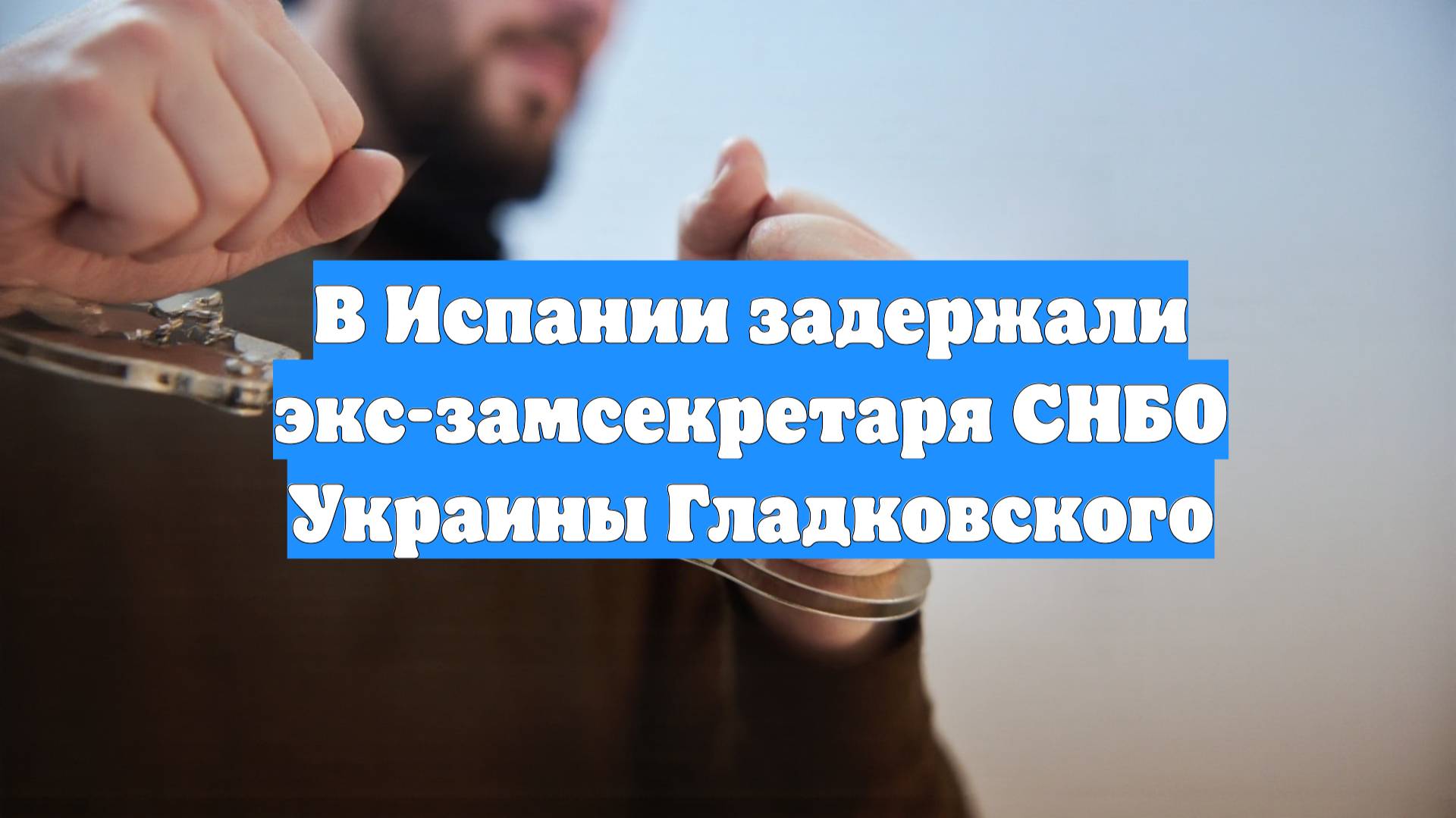 В Испании задержали экс-замсекретаря СНБО Украины Гладковского