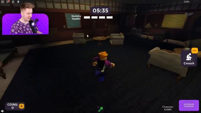 Поззи НУБ  ПОПАЛ  В ДОМ ГАММИ В ROBLOX...