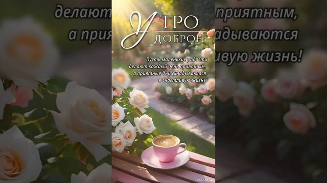 Доброе утро 💖Пусть всё хорошее начинается с утра 🌝💝