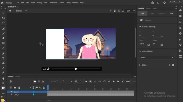 6. 6. Importing MP4 Video and Camera Basic Tool