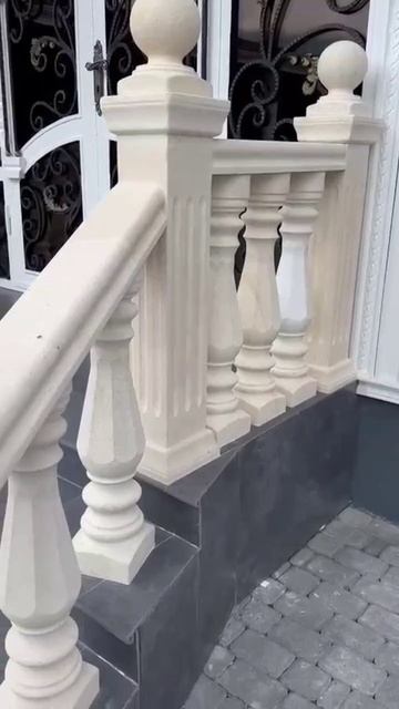балясины в установленном виде, обратная связь от клиента.