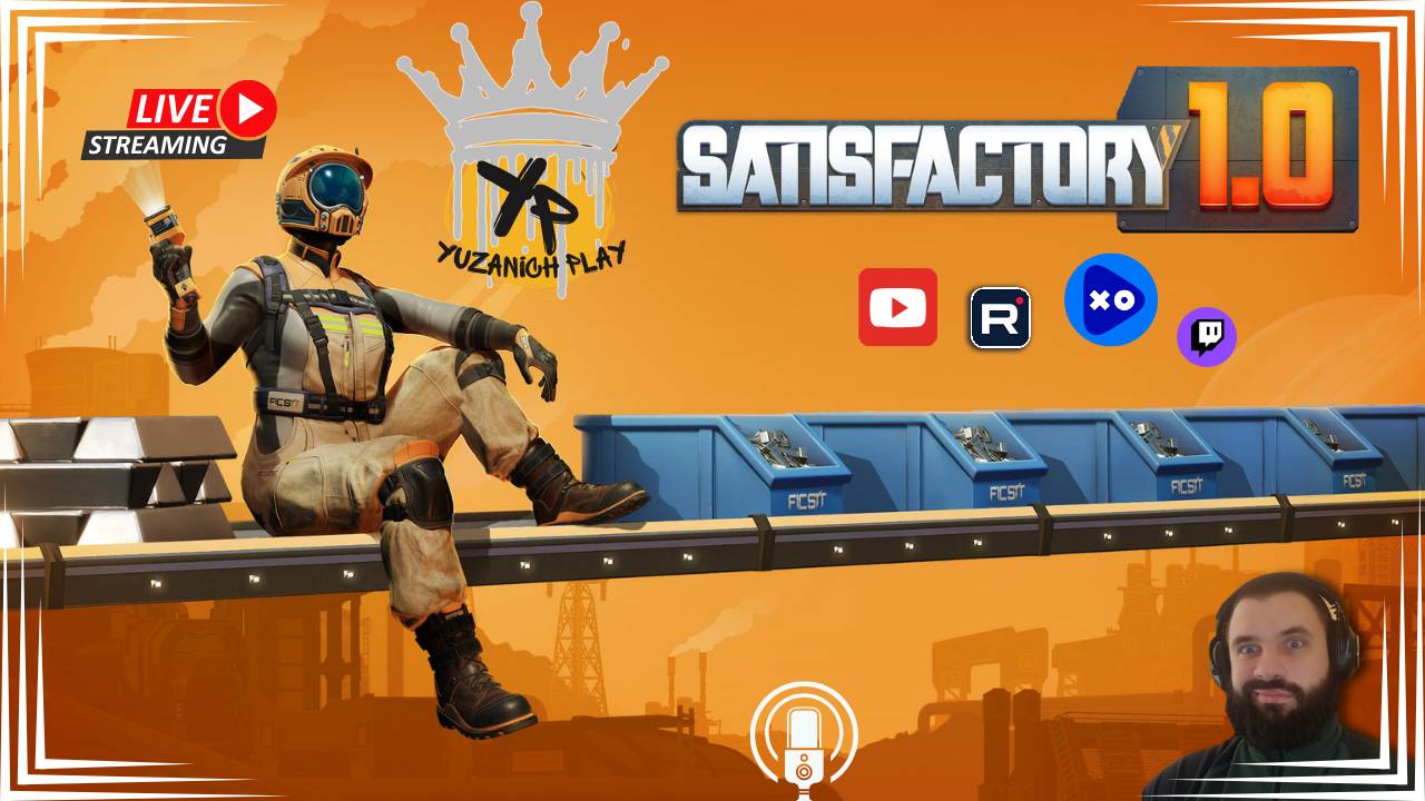 Satisfactory: Мое путешествие по строительству фабрики!