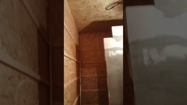 поселок Аничково,ванная комната в каркасном доме