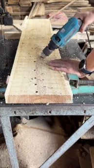 #diy Cách sửa gỗ nứt đơn giản hiệu quả ! #tools #woodworking