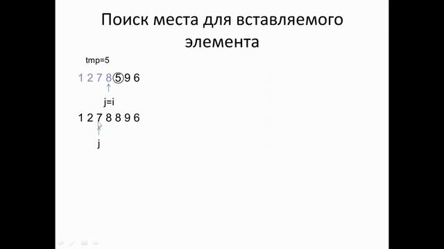 Сортировка методом вставок