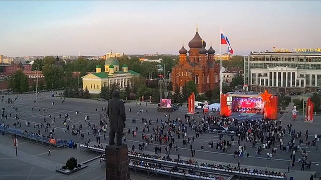 Площадь Ленина Тула. 09/05/2025. Вечером. Ч. 3