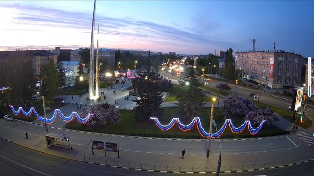 Площадь Победы Тула. 09/05/2025. Вечером