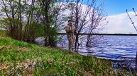 ЛОВЛЯ ЩУКИ НА СПИННИНГ НА ПРУДУ С БЕРЕГА Рыбалка в мае
