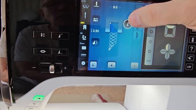 BERNINA 790plus сужающиеся строчки ,Tapering .папка 1400