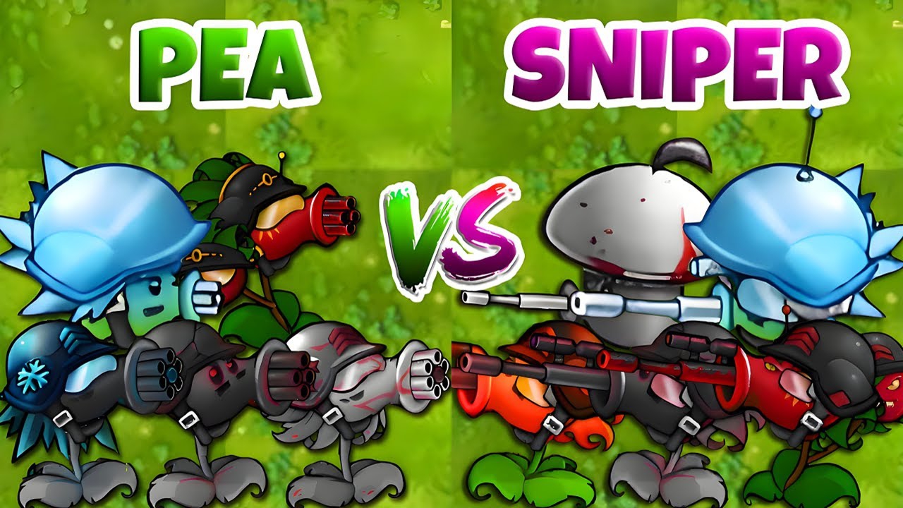 Испытание ПВЗ 1 Фьюжн 2.5 — Команда Гороха Снайпер Растения Фьюжн против Обсидианового Гаргантюа