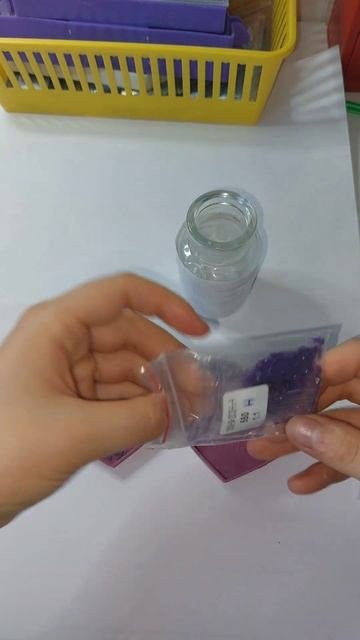Асмр вазочка из страз алмазной мозаики 1 #asmr #diamondpainting #d