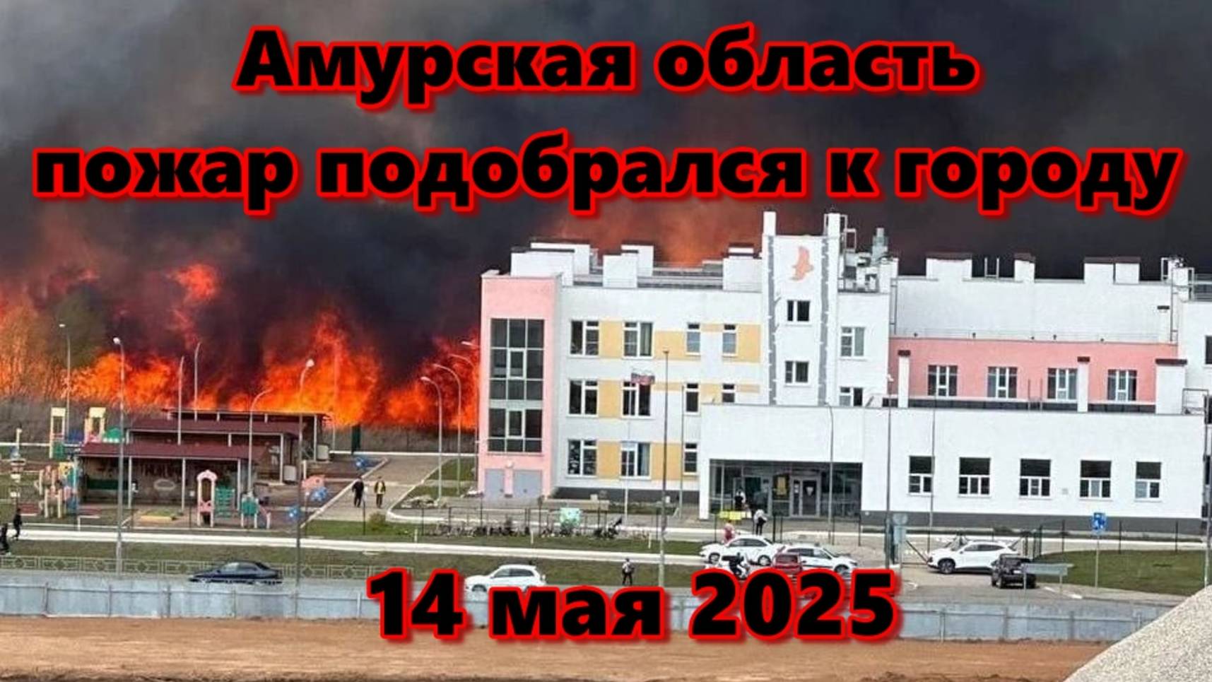 Амурская область пожар подобрался к домам и космодрому.