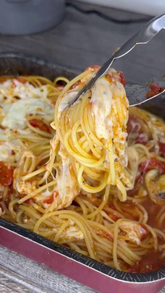 Бомбически вкусные спагетти
