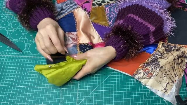РУКОТВОРНАЯ ТКАНЬ НЕПОВТОРИМОЕ ЛОСКУТНОЕ ШИТЬЁ Crazy Quil