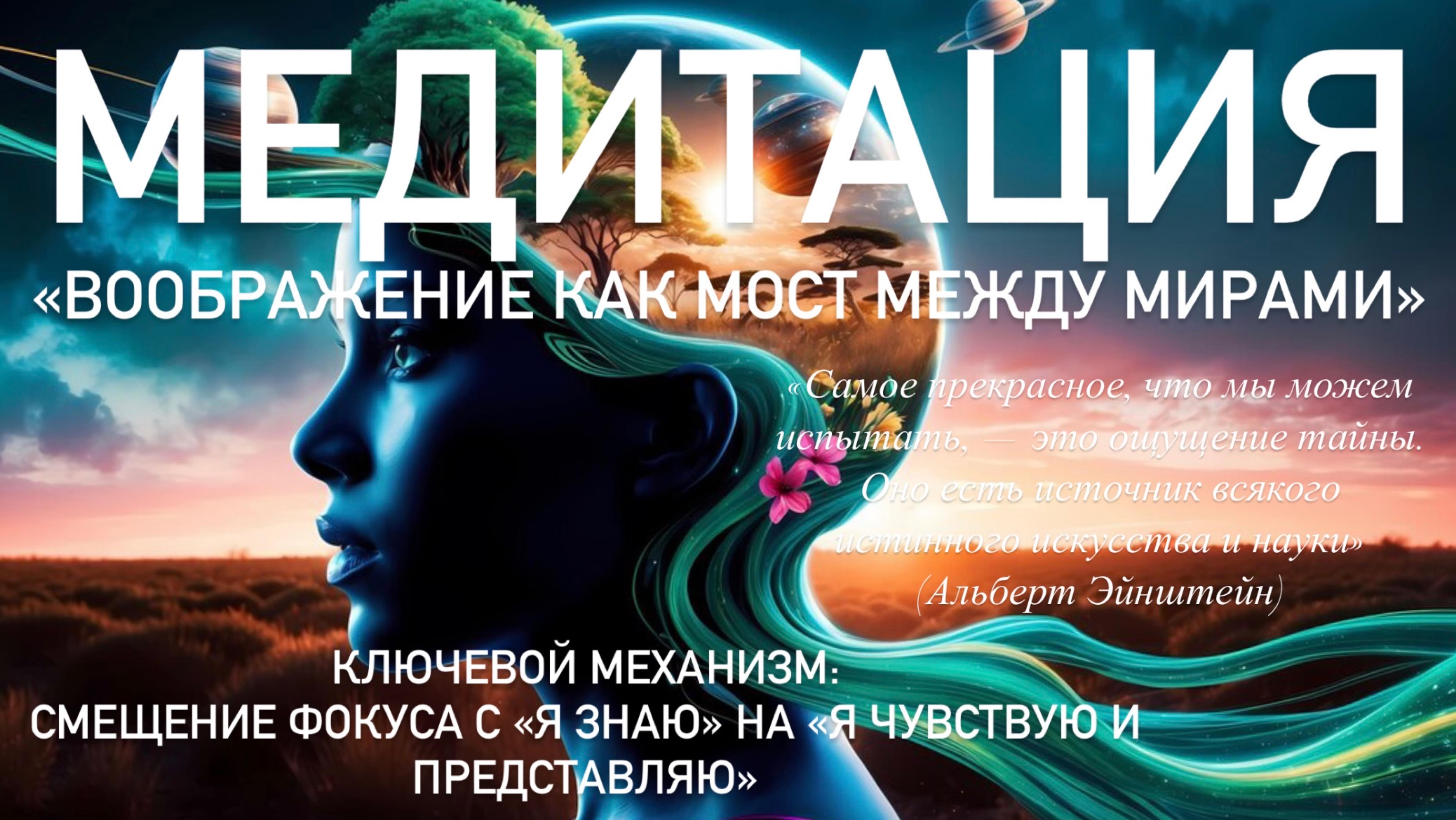 Сад Воображения: Медитация для пробуждения творческого потока ✨ Воображение Дороже Знаний 🌿✨