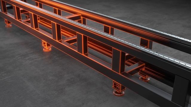 Станок лазерной резки труб XTLASER - цельная сварная рама, прочная и надежная