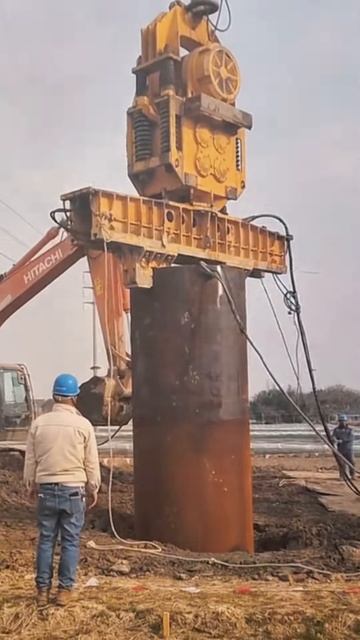 Installation of foundation pillars #shorts
