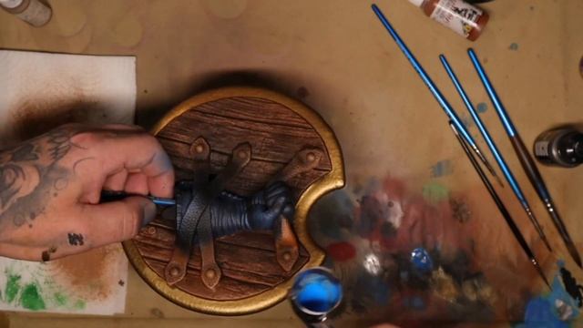 Painting Caramon Majere from Dragonlance 3d Print
