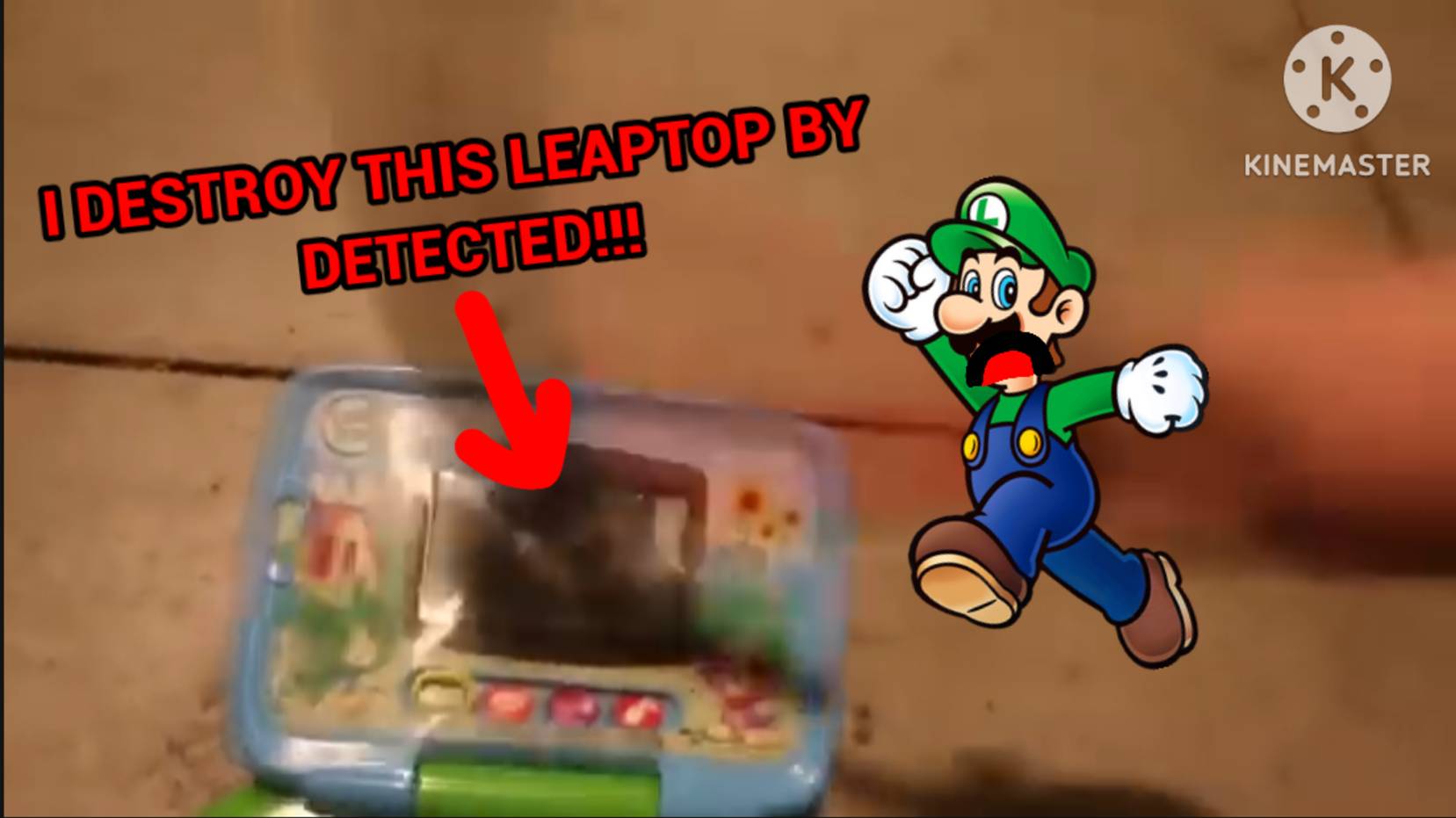 Luigi reacts to YouTube channel "Leapfrog Leaptop Destruction"
