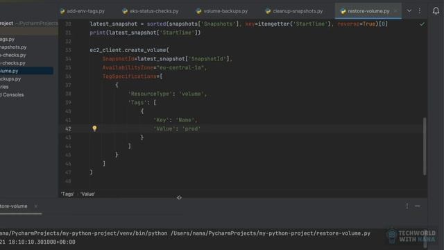 14.11 Automate restoring EC2 Volume from the Backup