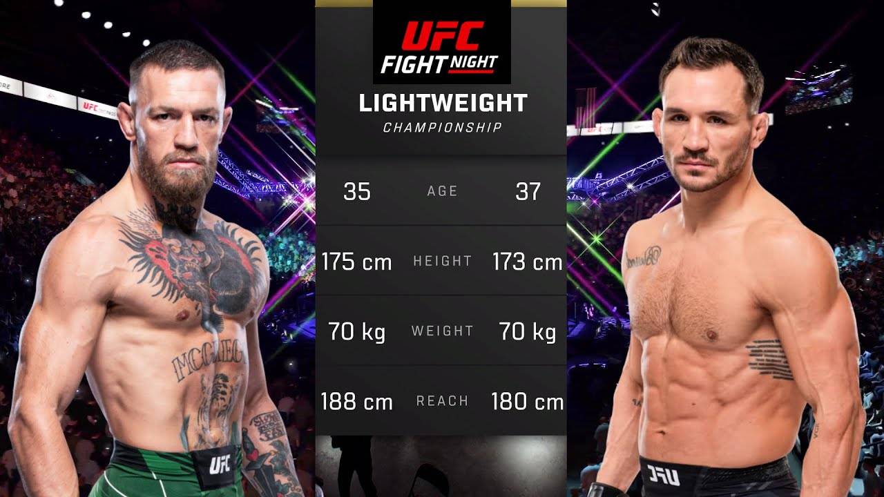 Конор Макгрегор против Майкла Чендлера Полный бой - UFC 5