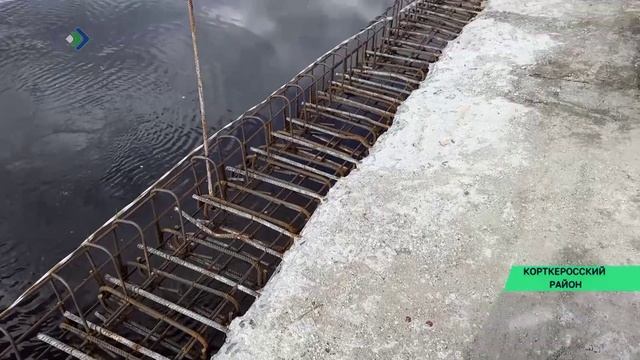 На мосту через Вычегду в Корткеросском районе приступили к разбору полосы проезжей части