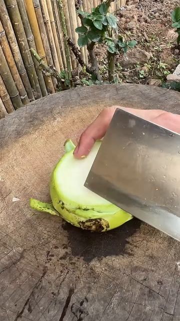 The process of peeling green dragon fruit #shorts