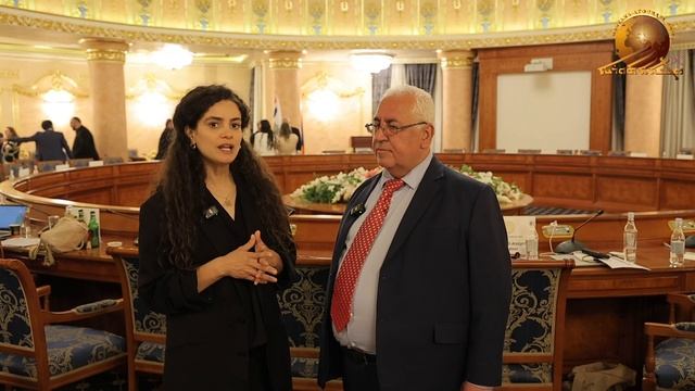 Savina Dawood at the Assyrian World Conference.