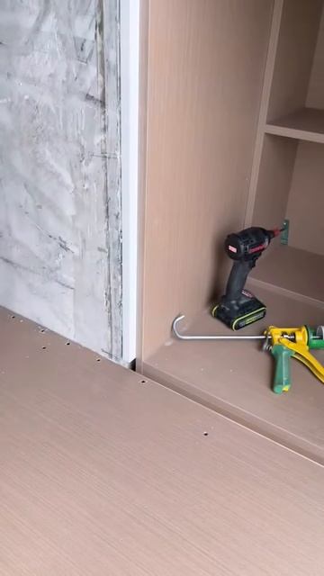 The process of installing a study table on the wall #shorts