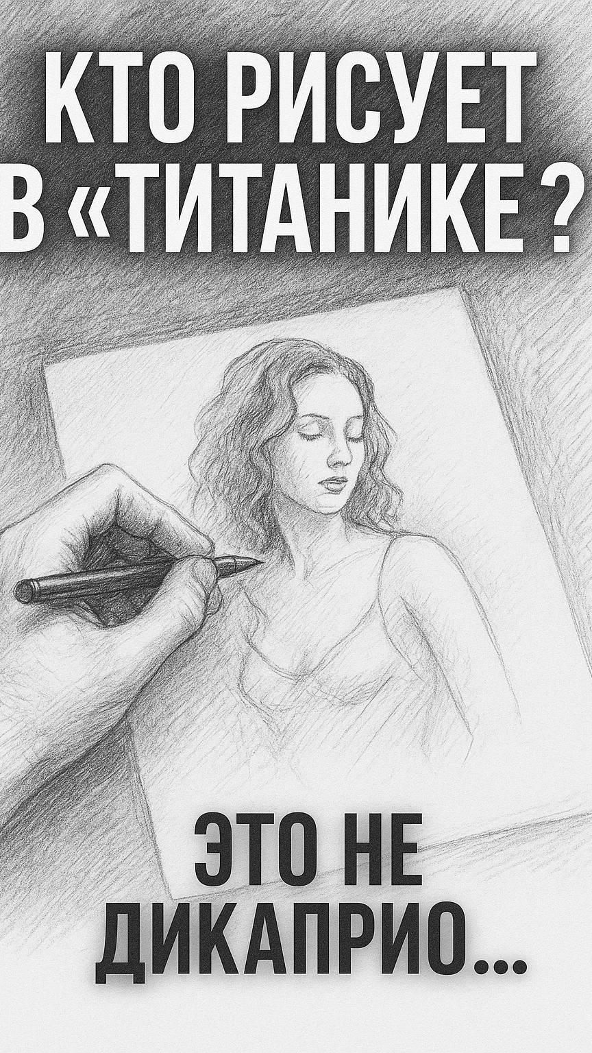 Кто рисует в "Титанике"? Это не Ди Каприо! #титаник #шортс #тайныкино #дикаприо #рисунок #shorts