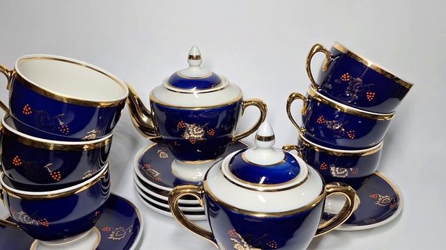 Новый винтажный чайный сервиз "Калинка" Довбыш УССР 1970
