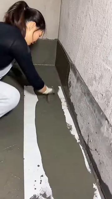 Use plastic coating before making the floor of the house #shorts