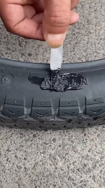 Vehicle tire patching process #shorts