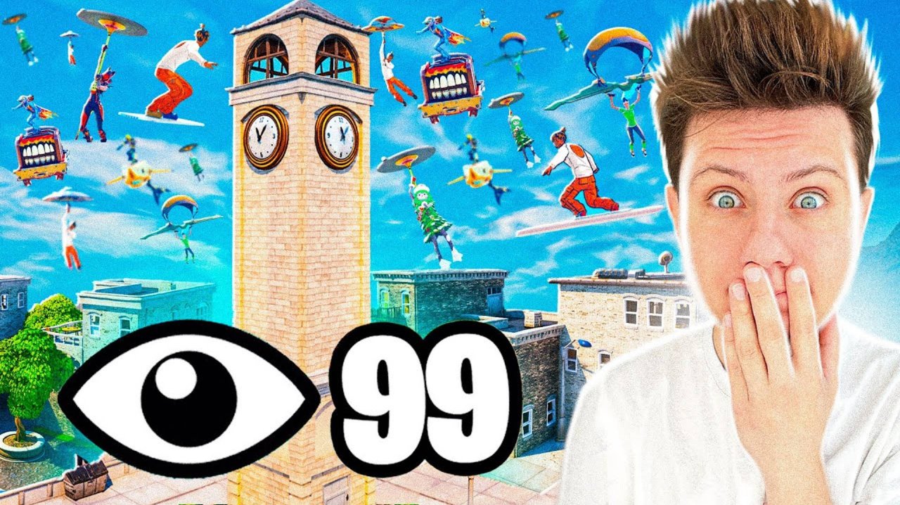 [Лемонсквизи]100 ИГРОКОВ В ТИЛЬТАХ В ФОРТНАЙТ