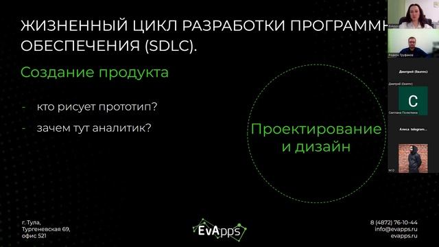 Вебинар "Жизненный цикл ПО"