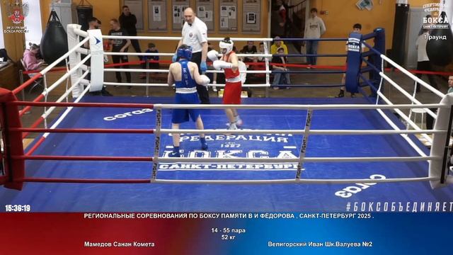 55 52 кг Мамедов Санан Комета Велигорский Иван Шк.Валуева №2