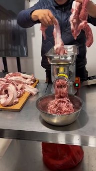 The process of grinding meat #shorts