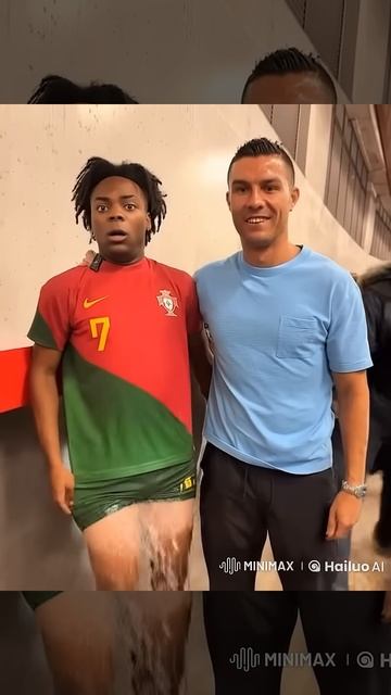 Ishowspeed and Ronaldo #ishowspeed #funny #football  #ai #ronaldo #shorts