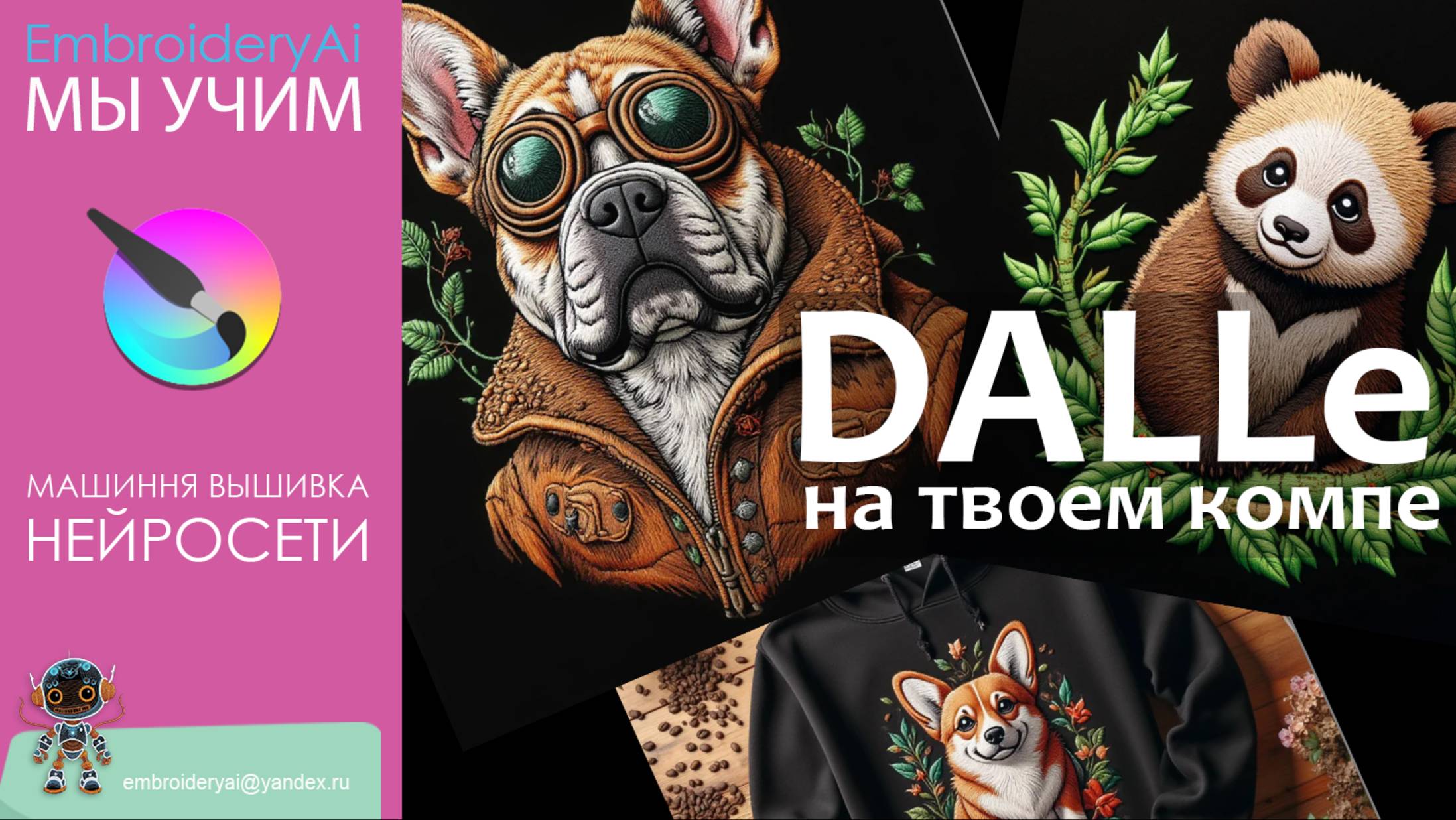 Вышивка + нейросети: DALL-E на твоем компьютере