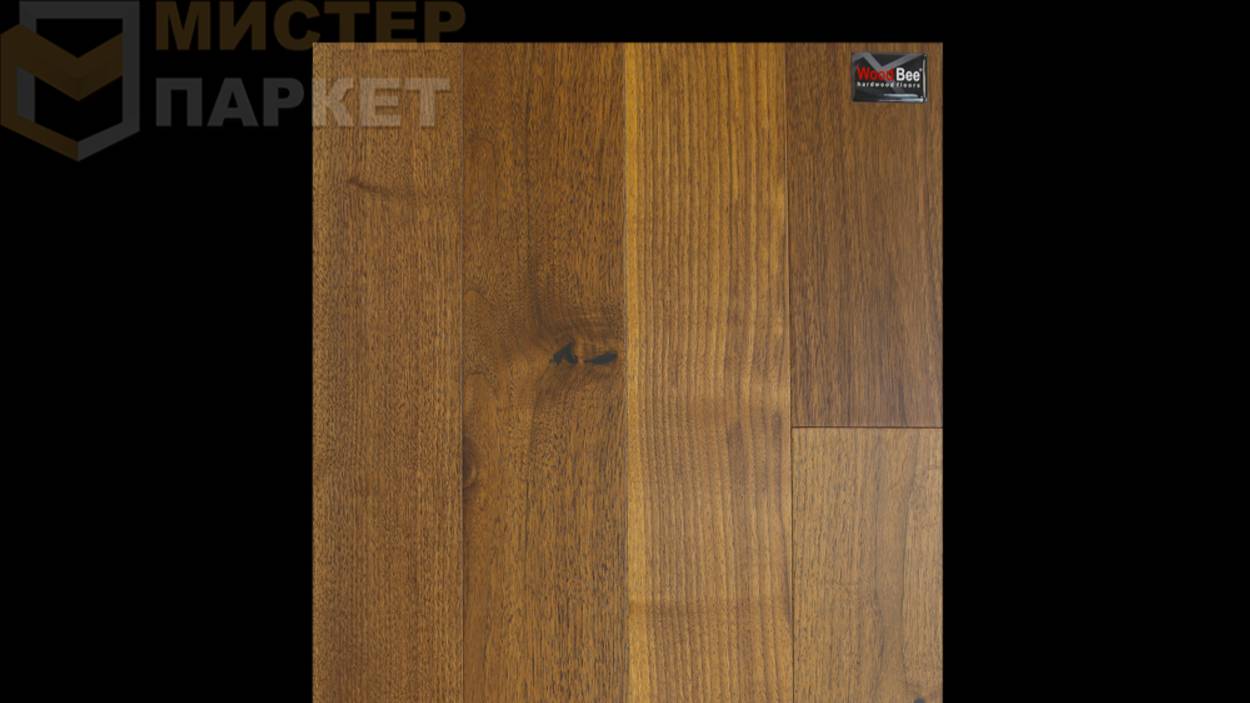 Инженерная доска Wood Bee Орех американский ABС 125 мм