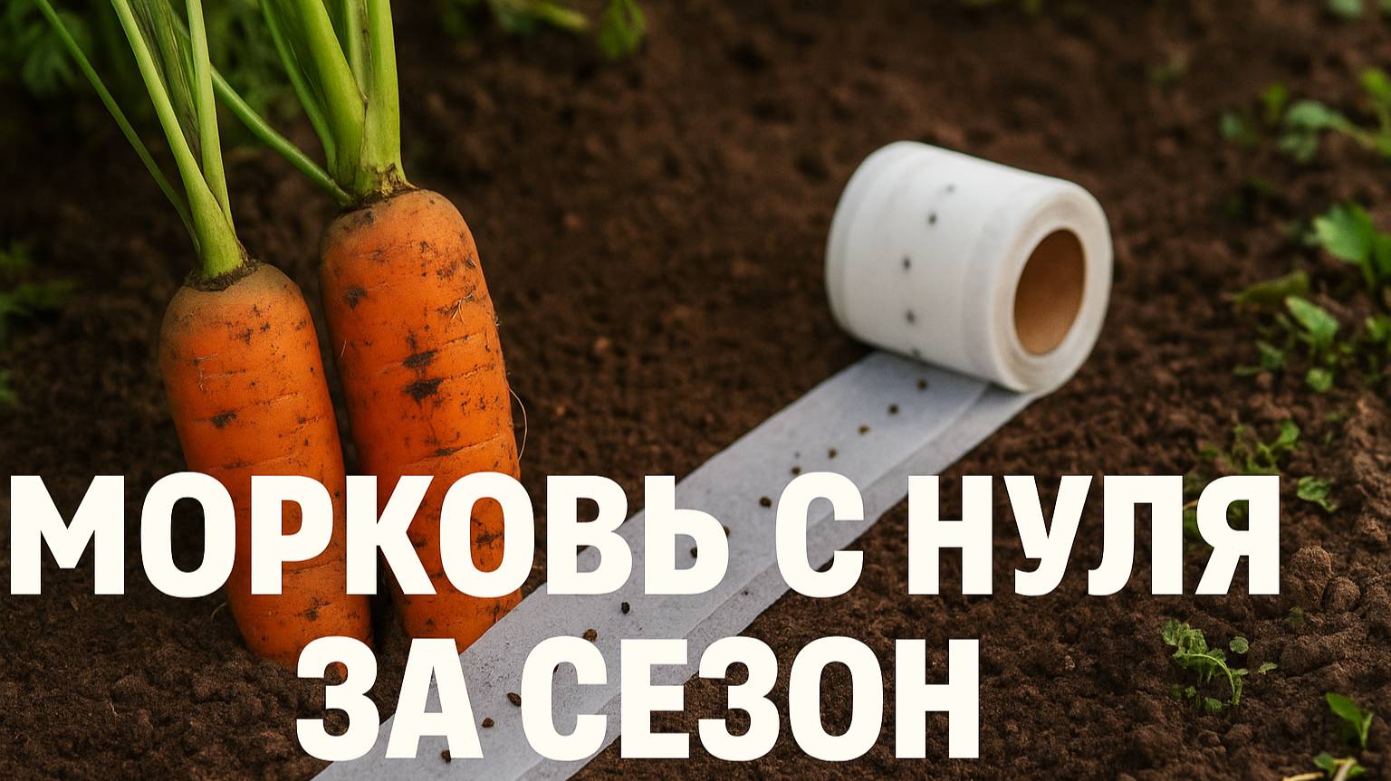 Морковь от А до Я за один сезон — сидерат и бумага!