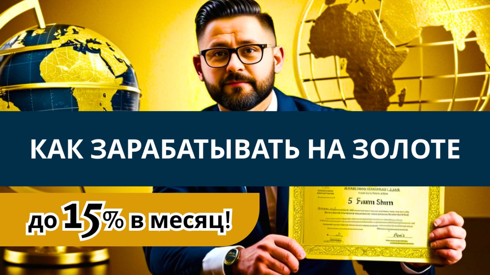 Как зарабатывать на золоте пассивный доход до 15% в месяц