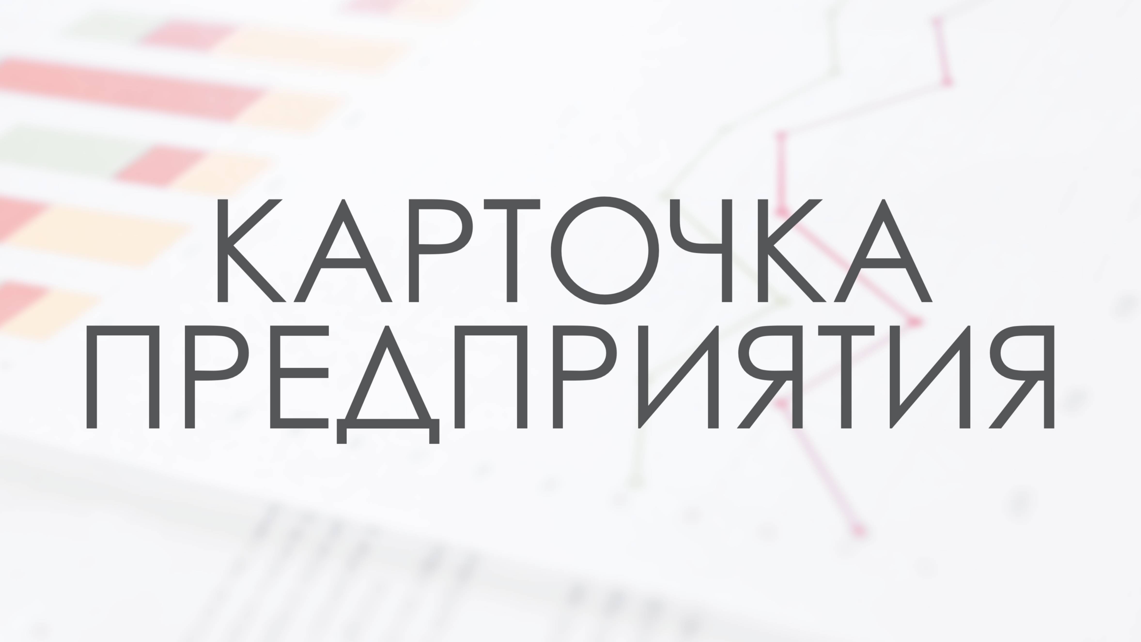 Карточка предприятия в системе FIRA PRO