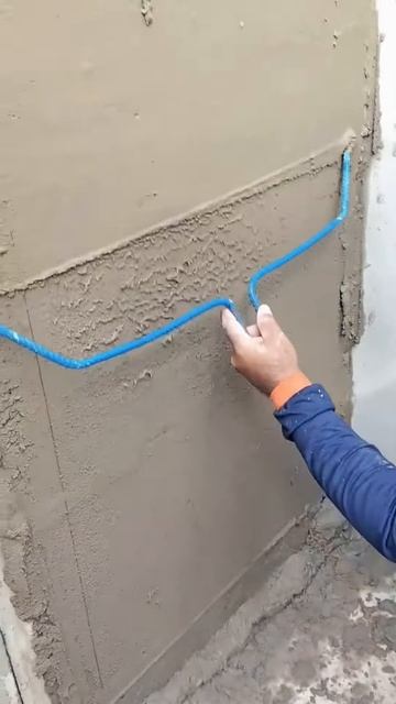 Use a rope to smooth the newly created wall #shorts