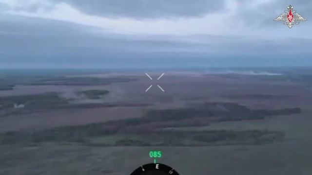 Расчеты РСЗО БМ-21 «Град» ВДВ  уничтожили скопление пехоты ВСУ на территории Сумской области.