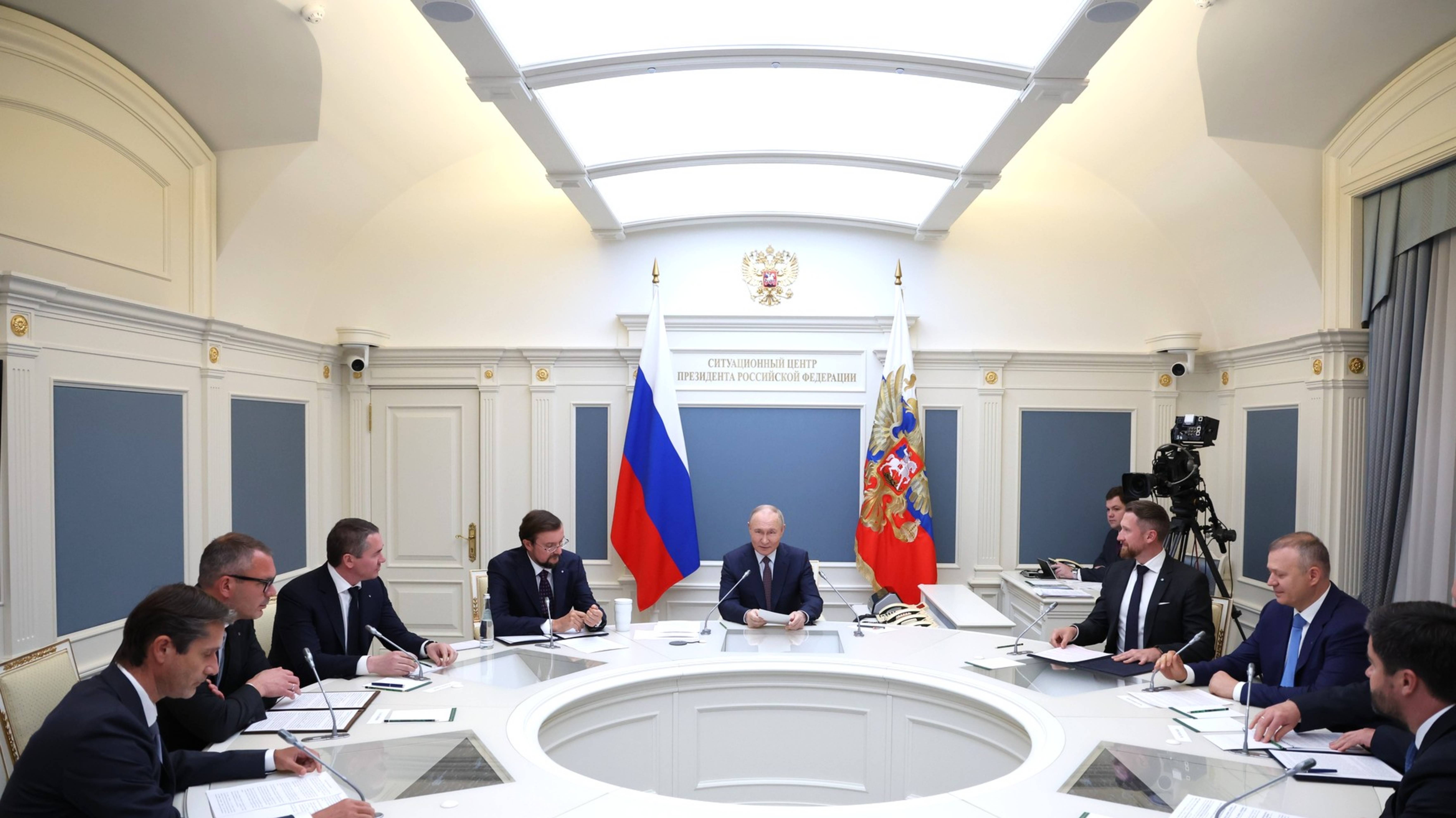 Встреча Владимира Путина с членами Общероссийской общественной организации «Деловая Россия»