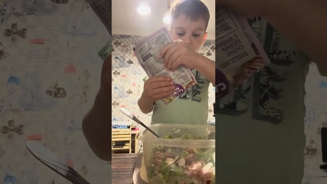 Салат цезарь от Матвея