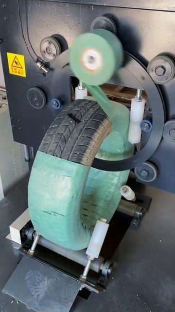 The process of wrapping used tires for resale #shorts