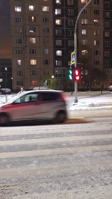 Светофор, окраина С-Петербурга. 1 декабря 2023.