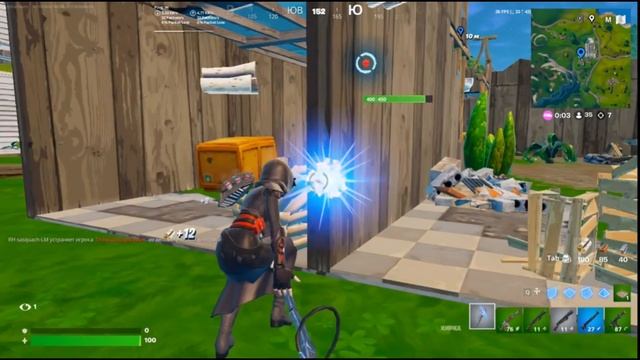 строим скай базу челлендж Fortnite